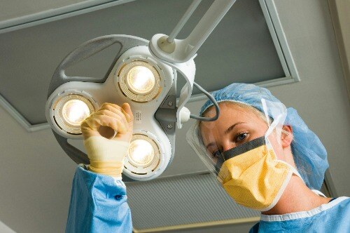 Surgical lights providing bright, focused illumination to enhance visibility during surgical procedures